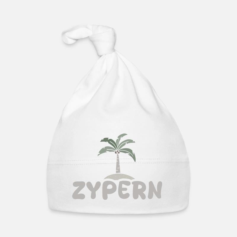 Zypern als Zypern - Baby Bio-Mütze - Weiß