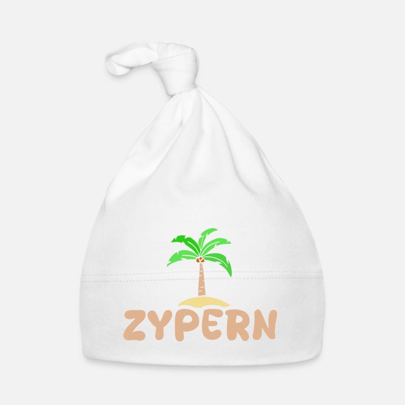 Zypern Zypern - Baby Bio-Mütze - Weiß
