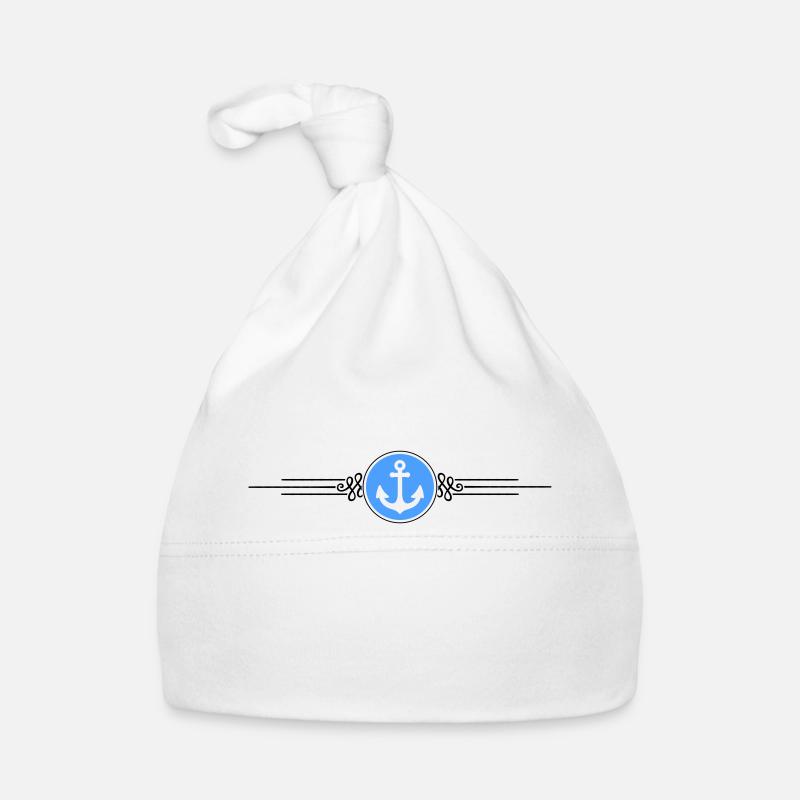 Anchor Symbol Dash Organic Baby Cap