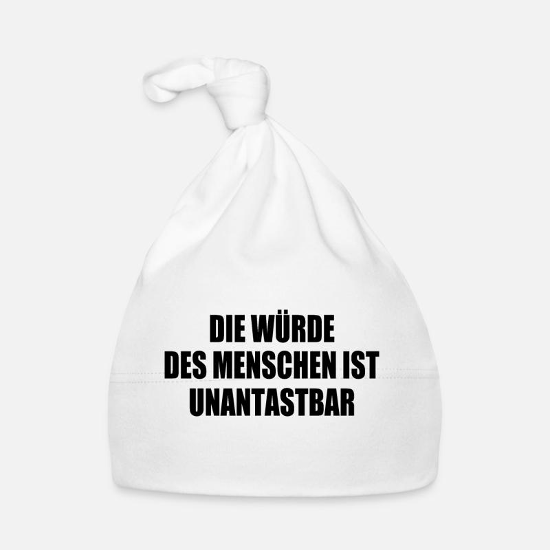 Human dignity is inviolable Organic Baby Cap