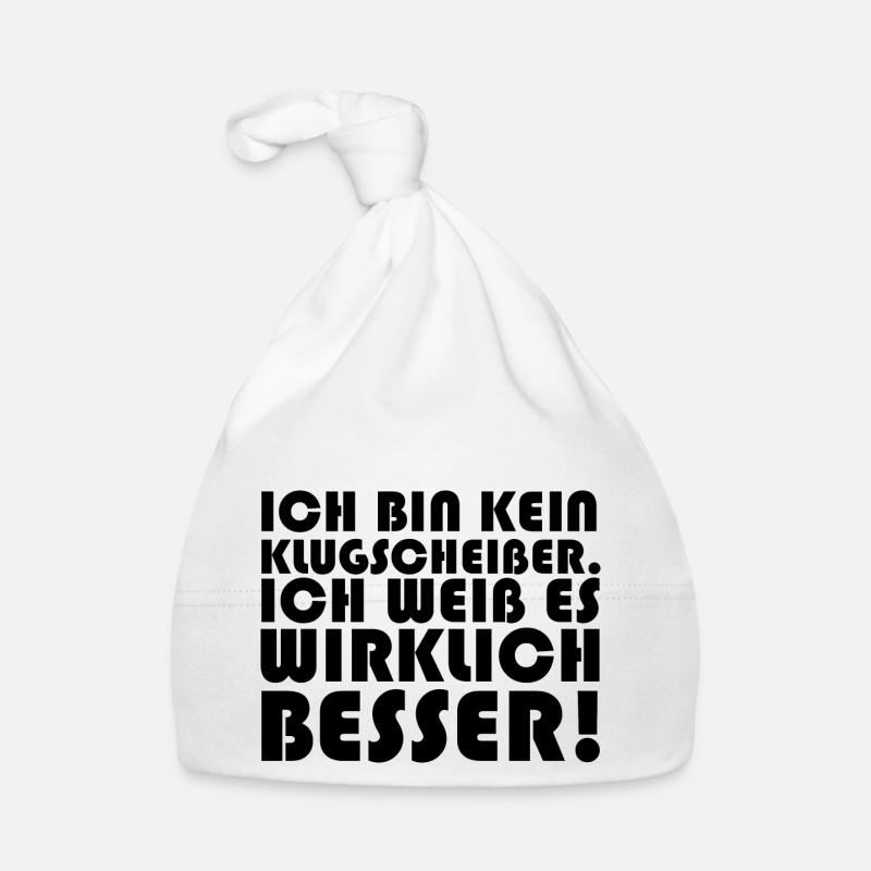 Lustiger Spruch Bild Witzig Humor Geschenkidee Baby Bio-Mütze