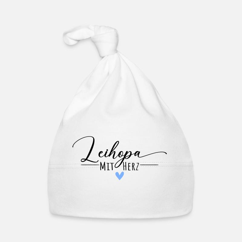 Leihopa mit Herz Baby Bio-Mütze
