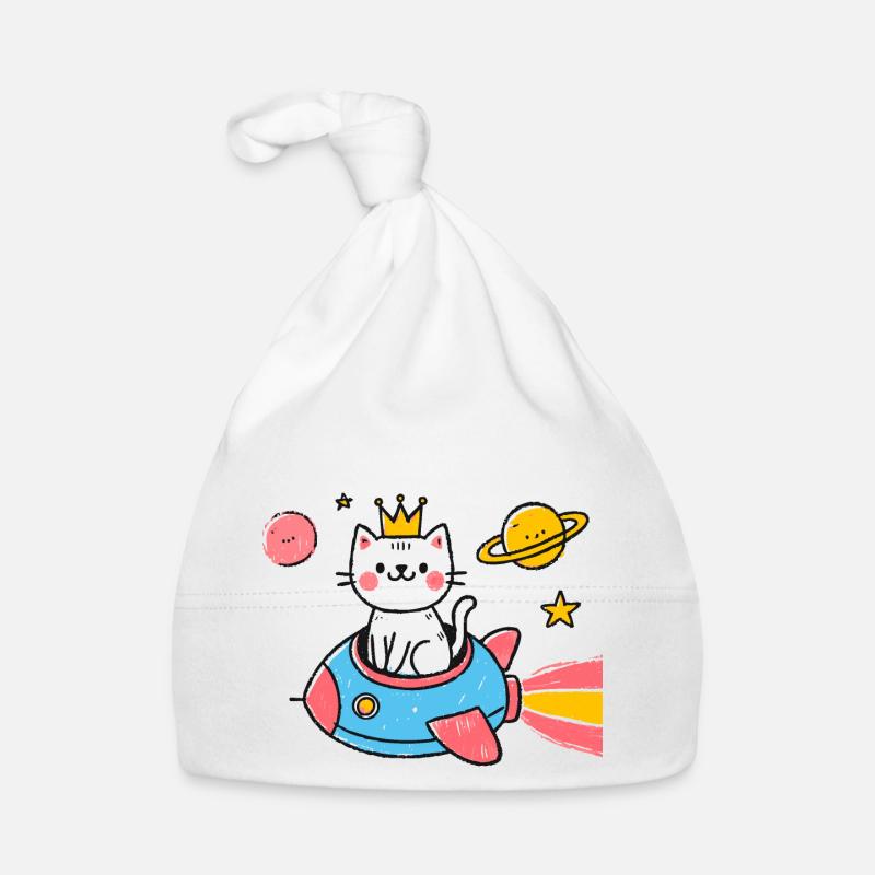 Chat dans l’espace Bonnet bio Bébé