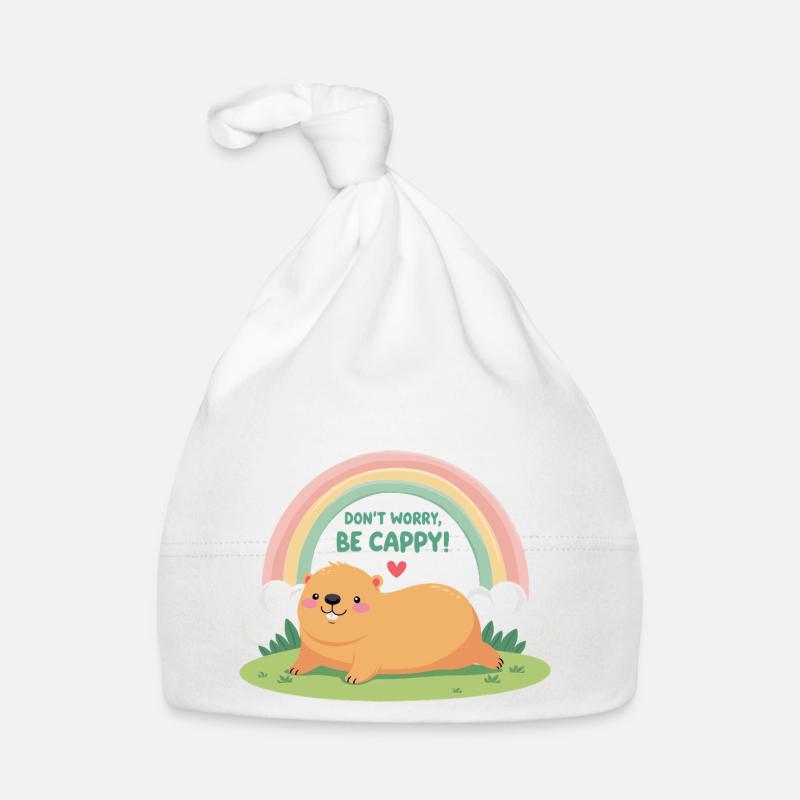 Dont Worry Be Cappy Organic Baby Cap