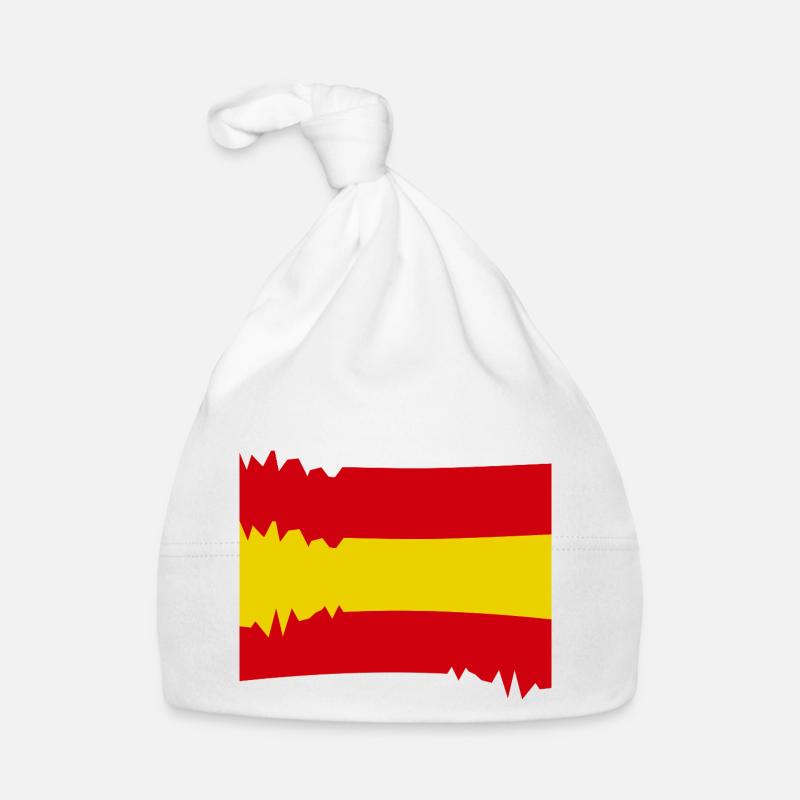 Drapeau espagnol : aspect flou Bonnet bio Bébé