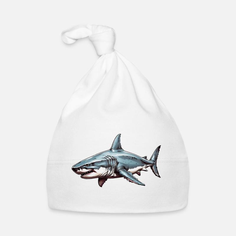 Marée de requin Bonnet bio Bébé