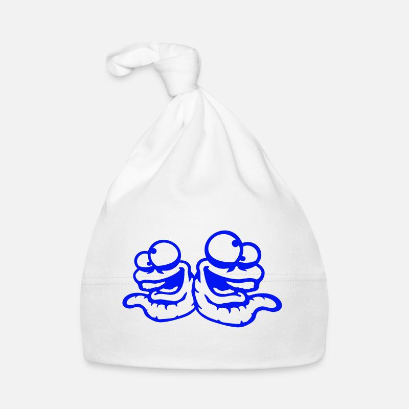 Worms Laughing Duo Crazy Spliking Silly Team Bonnet bio Bébé