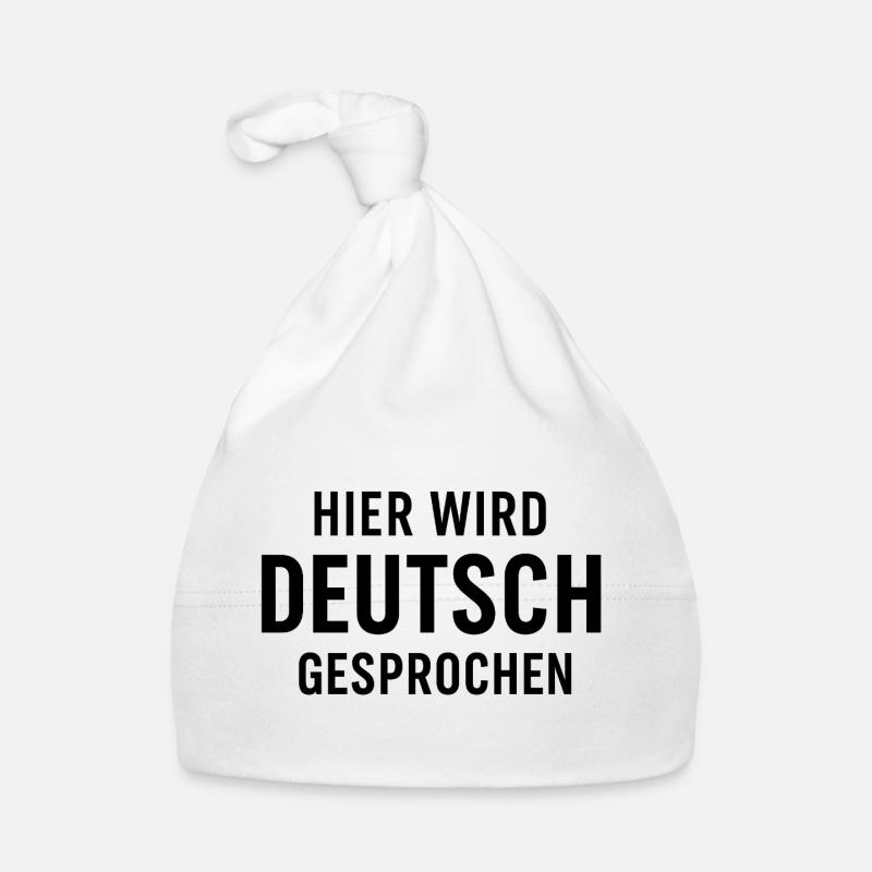 Hier Wird Deutsch Gesprochen Baby Bio-Mütze