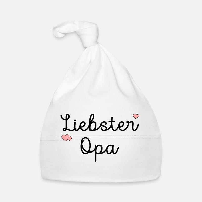 Grand-père Très Cher Papi - Bonnet bio Bébé - blanc