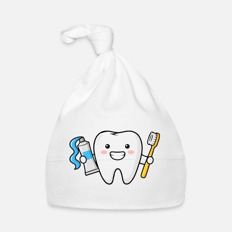 Dent Dessin animé Dentiste Design Dentaire Bonnet bio Bébé