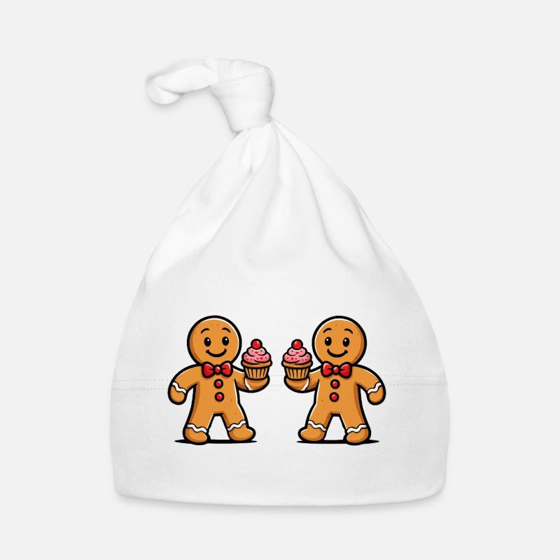 Doppel-Lebkuchen Cupcake Duo Baby Bio-Mütze