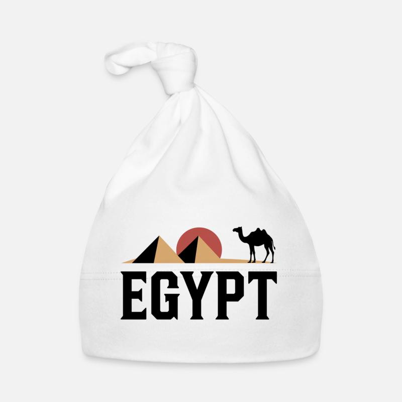 Pyramides à la lumière du désert Bonnet bio Bébé