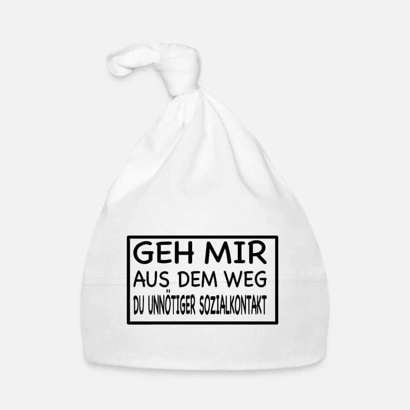 Dégage de mon chemin, toi - Bonnet bio Bébé - blanc