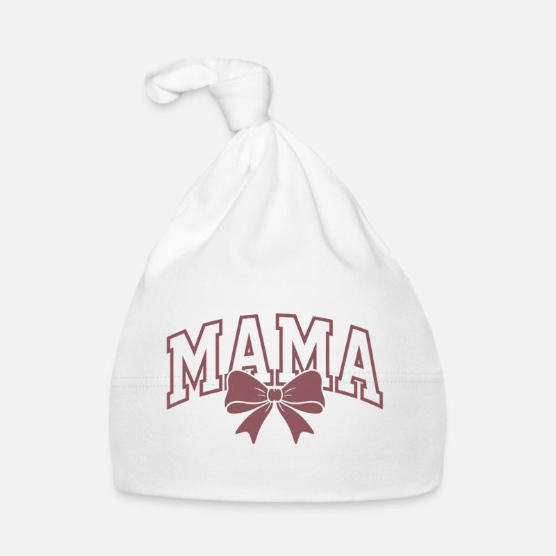 Mama Statement – Élégant design de nœud Mama Bonnet bio Bébé