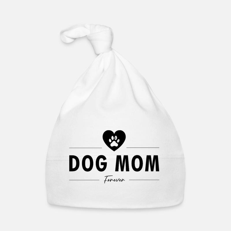 Hundemama (Schwarz) Baby Bio-Mütze