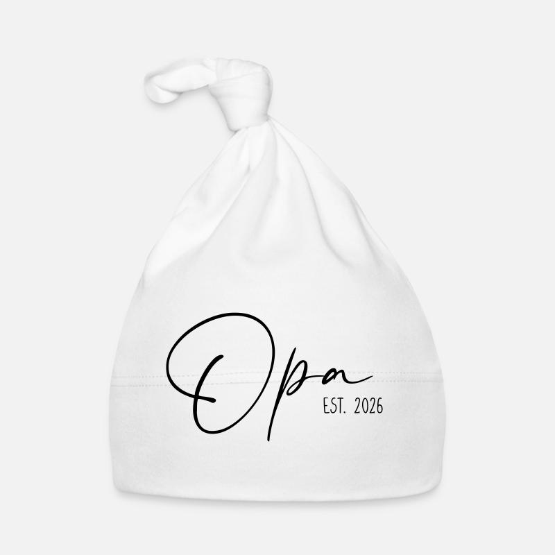 Papy Est 2026 Bonnet bio Bébé