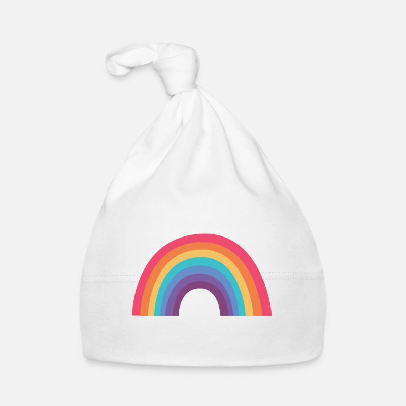 Regenbogenbogen Baby Bio-Mütze