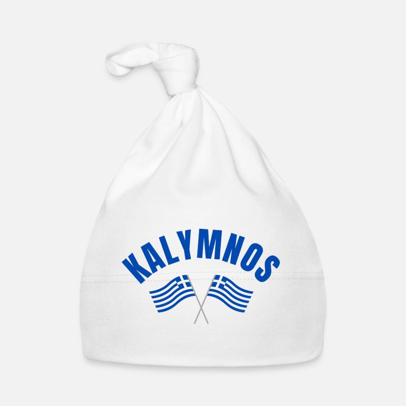 Drapeaux grecs de Kalymnos Bonnet bio Bébé