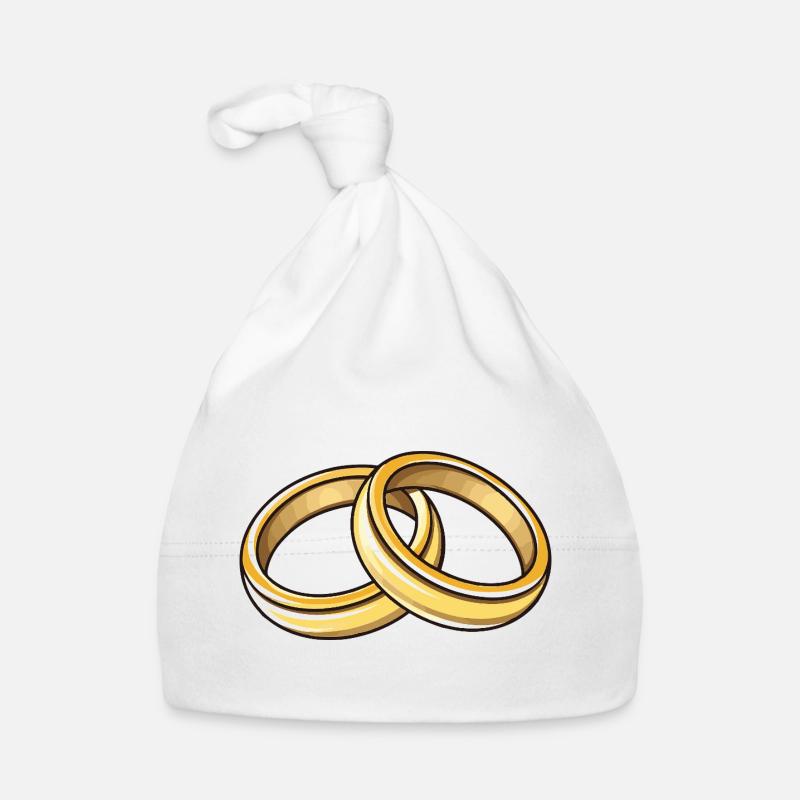 Eheringe Hochzeit Baby Bio-Mütze