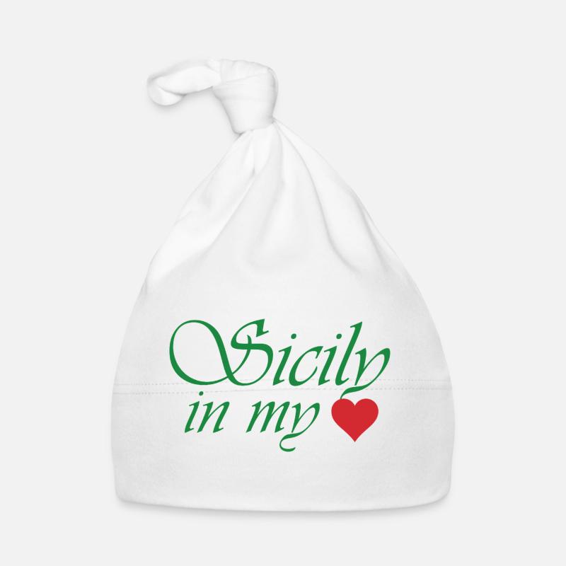 Sicily in my Heart Organic Baby Cap