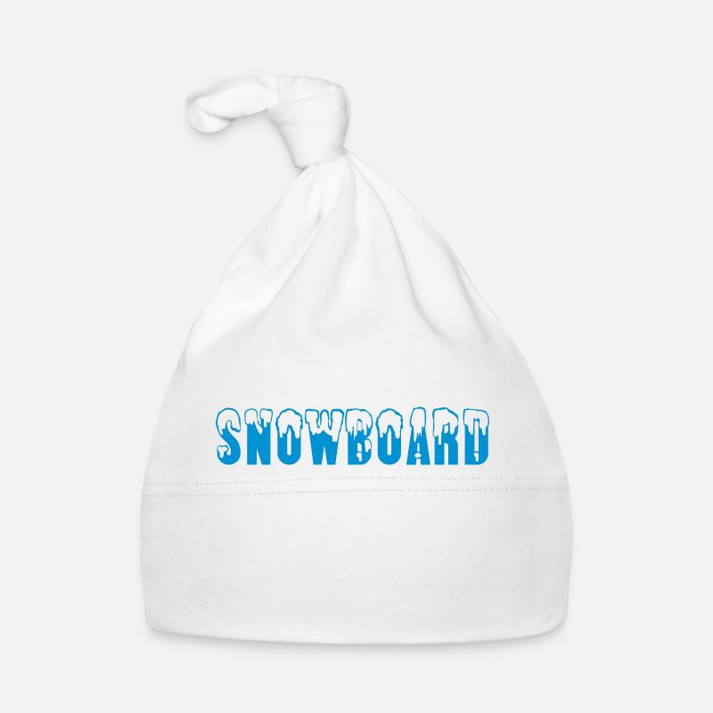 Snowboard Baby Bio-Mütze