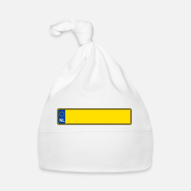 plaque d'immatriculation NL Bonnet bio Bébé