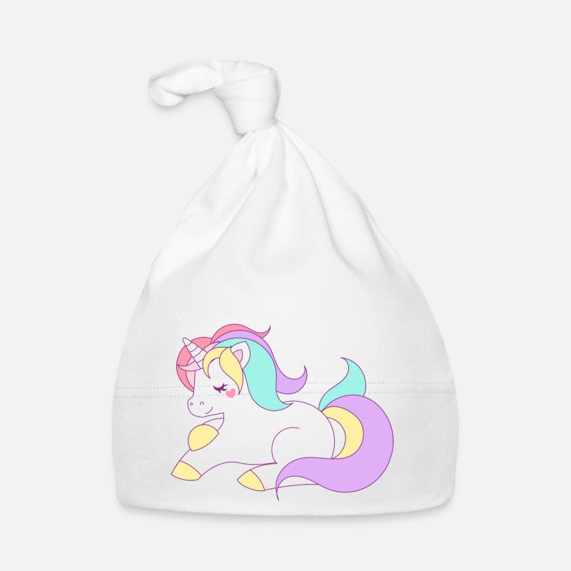 cute unicorn Organic Baby Cap