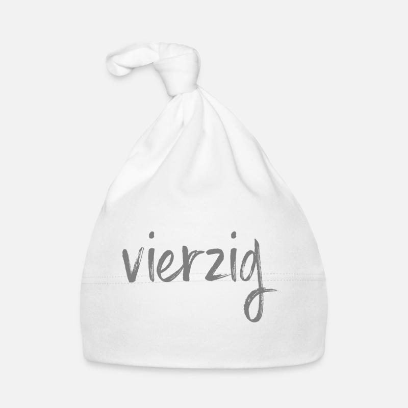 40 vierzig 40. Geburtstag Geschenk Baby Bio-Mütze