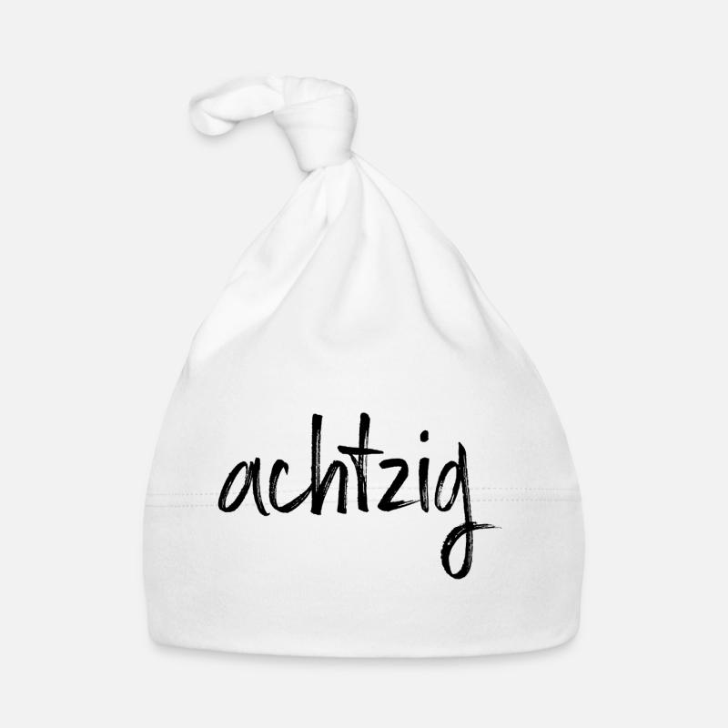 80 achtzig 80. Geburtstag Geschenk Baby Bio-Mütze