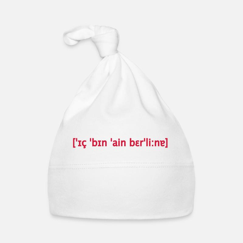 I am a Berliner phonetics Organic Baby Cap