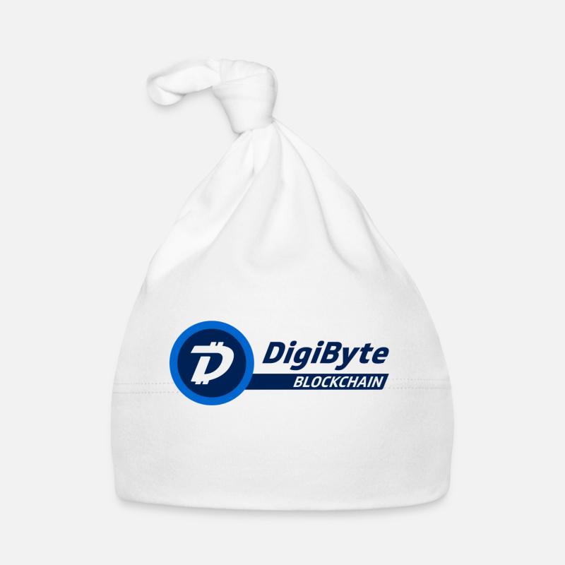DigiByte Logo mit Text (DGB) Baby Bio-Mütze