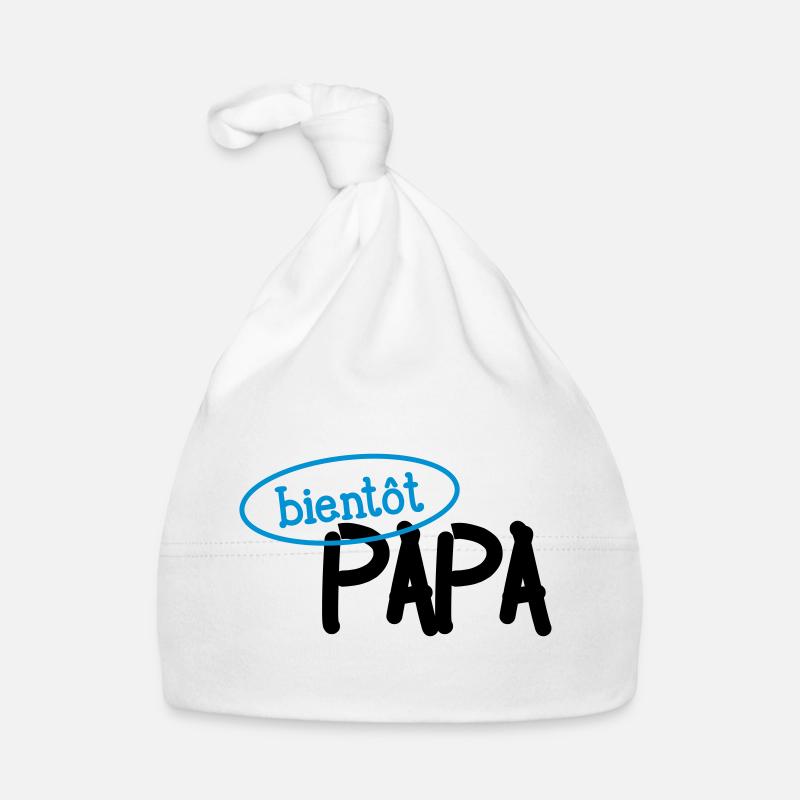 Bientôt Papa ! Bonnet bio Bébé