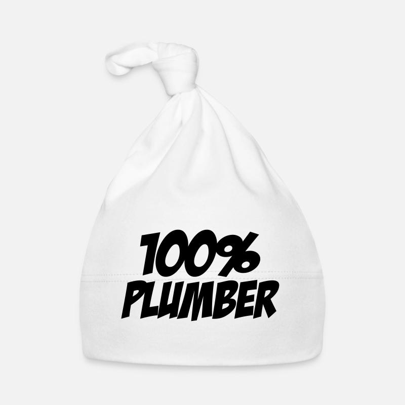 100% Plumber Organic Baby Cap