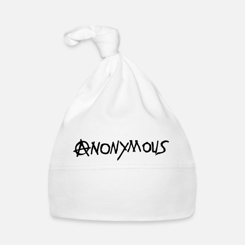 anarchy anonymous logo Organic Baby Cap