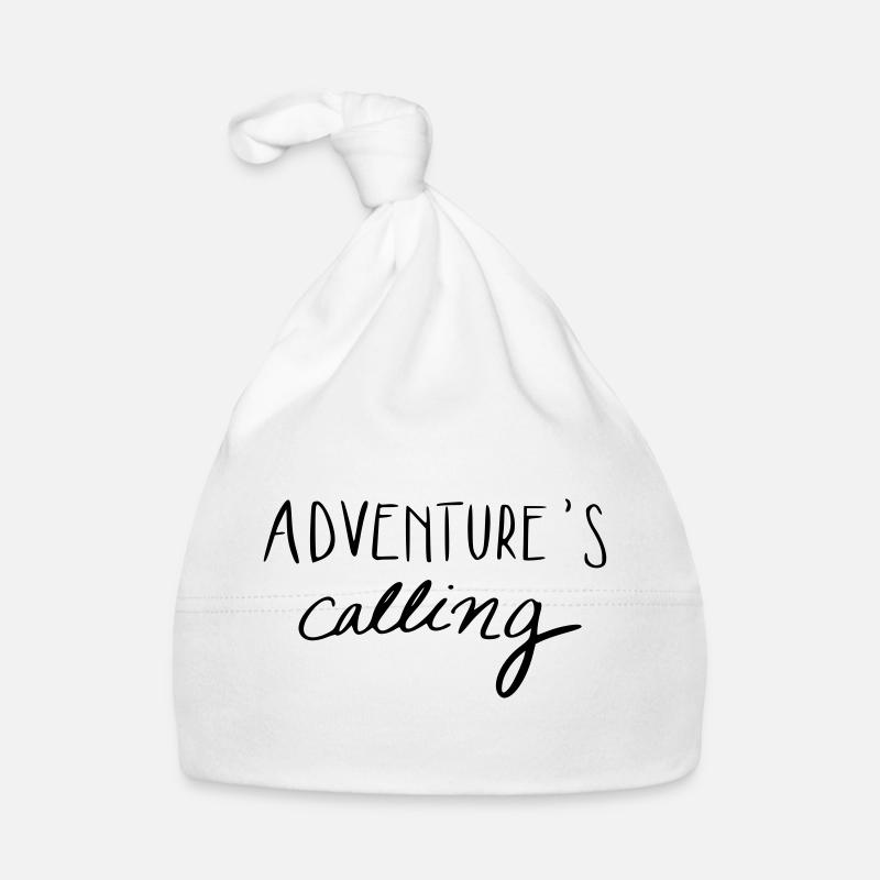 Adventure's calling - Baby Bio-Mütze - Weiß
