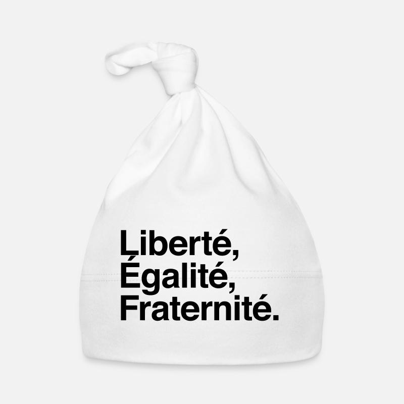 Liberté Egalité Fraternité - Devise République Bonnet bio Bébé