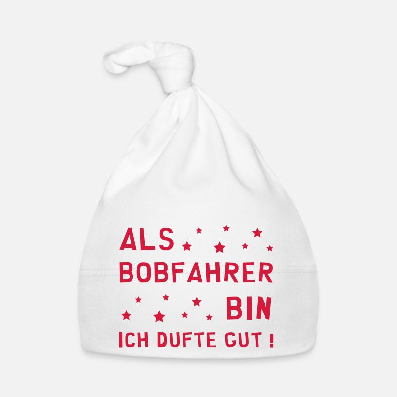 Bobsleigh / Bobsport / Bobfahrer / Bobfahrerin Baby Bio-Mütze