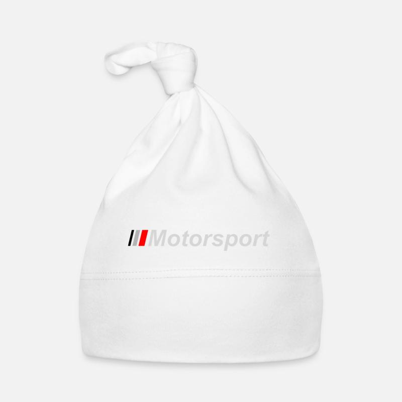 Sport automobile - Bonnet bio Bébé - blanc