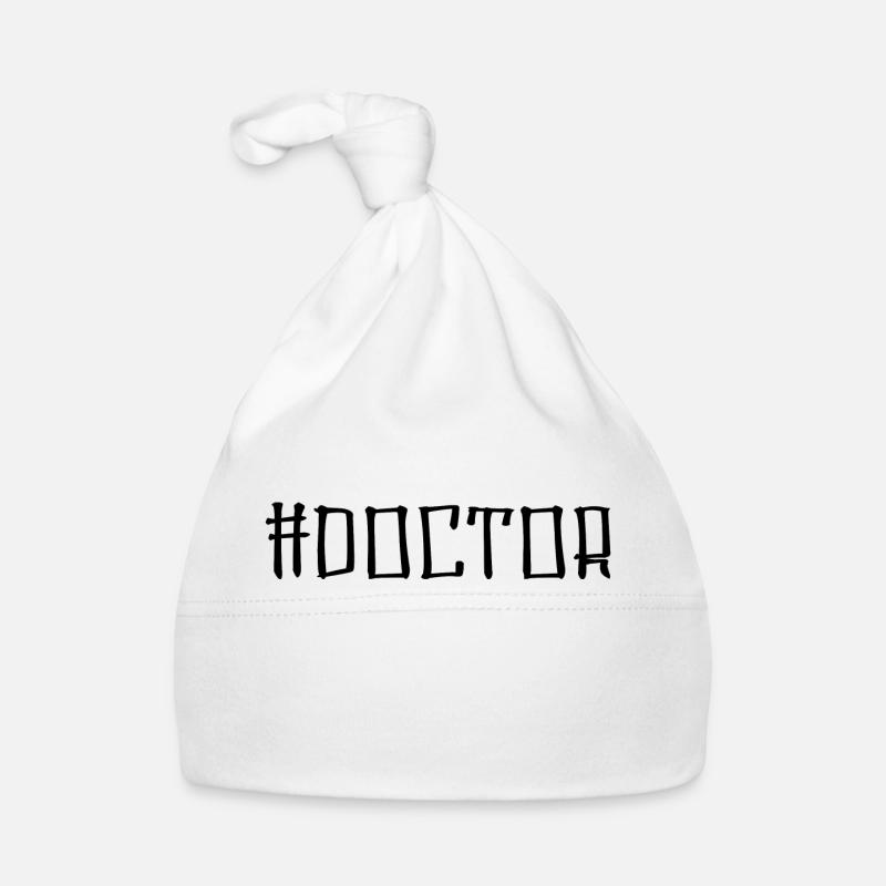 Doctor Phd Student Cadeau - Bonnet bio Bébé - blanc