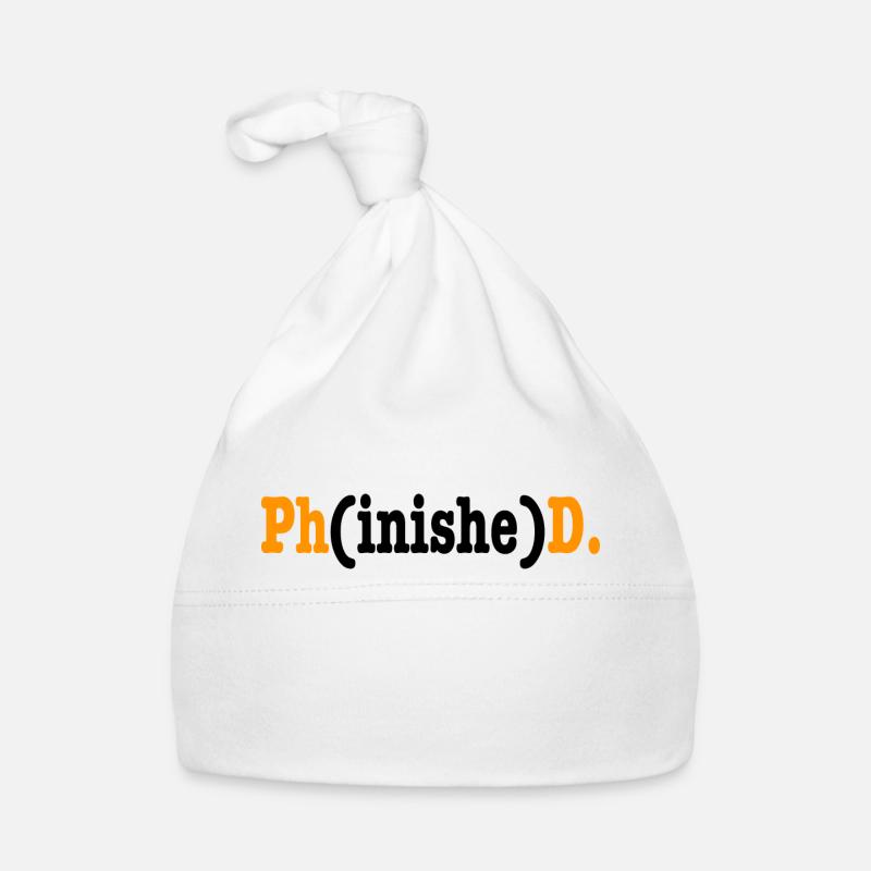 Phinished Phd Student Gift Organic Baby Cap