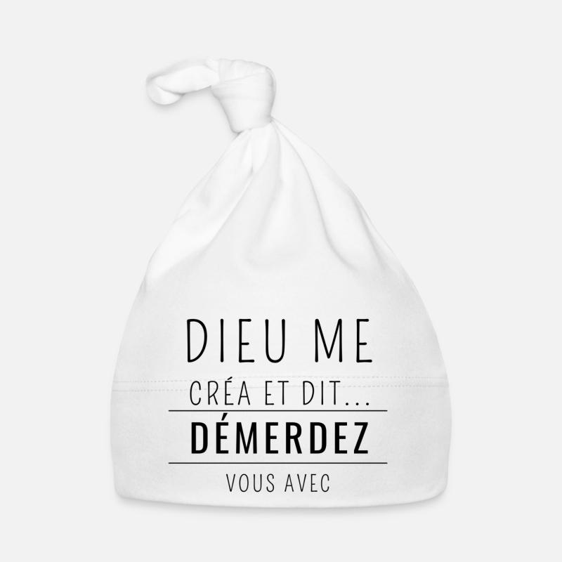 Dieu me crée et dit ! Bonnet bio Bébé