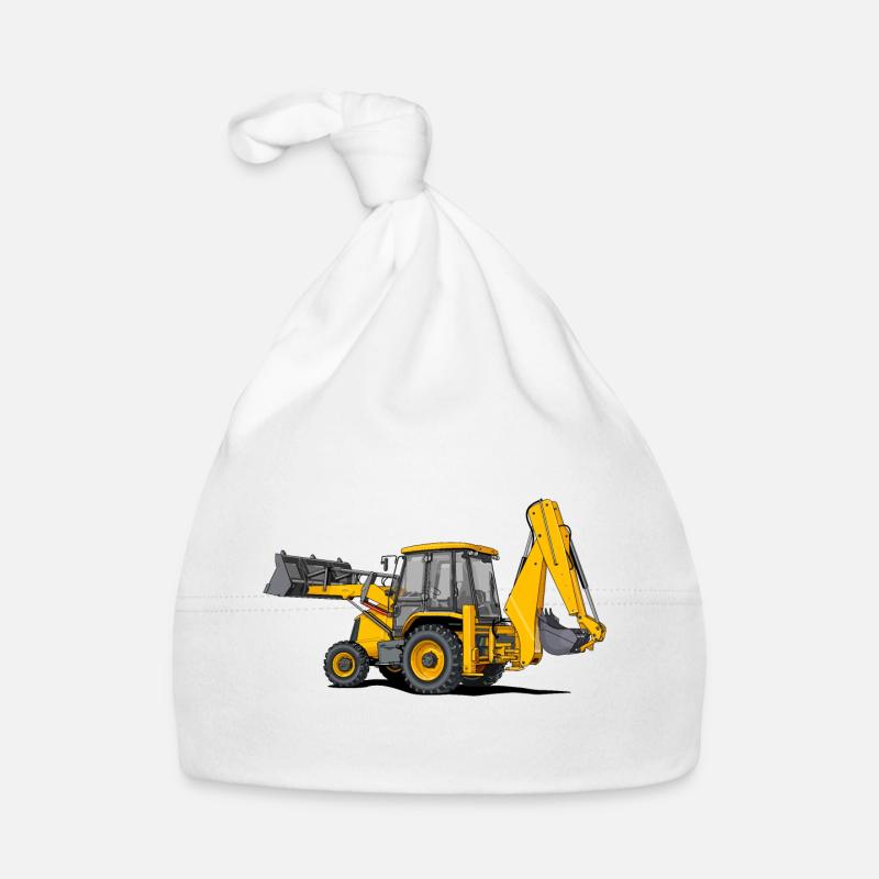 Tractor Loader Organic Baby Cap