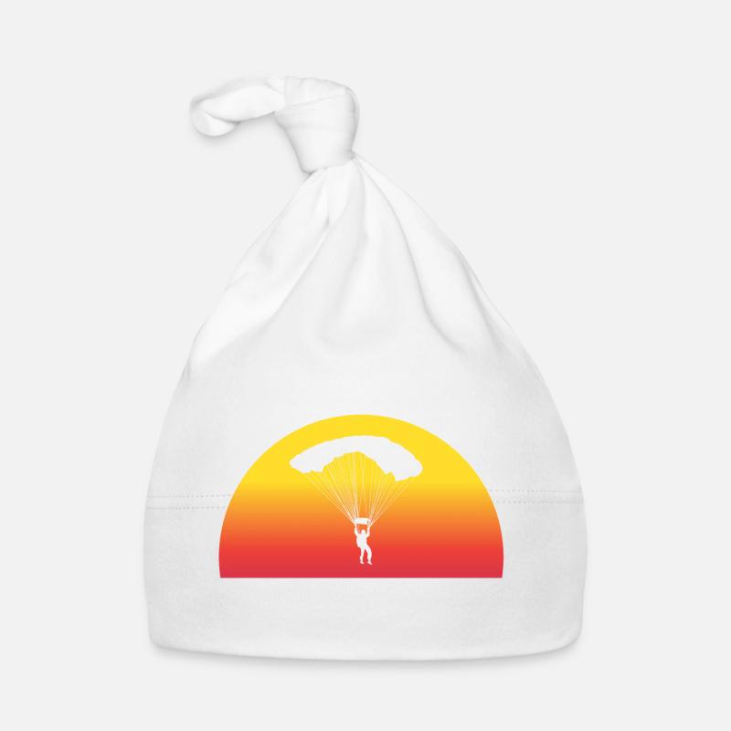 Adventurous Skydive Sunset Organic Baby Cap