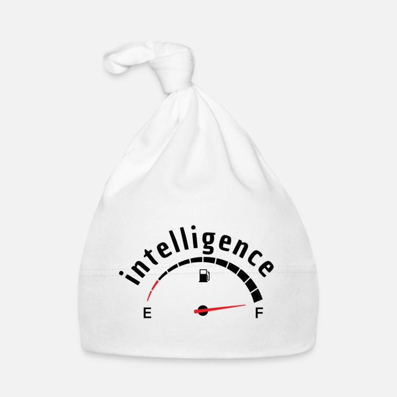 Intelligence(Funny sayings) Organic Baby Cap