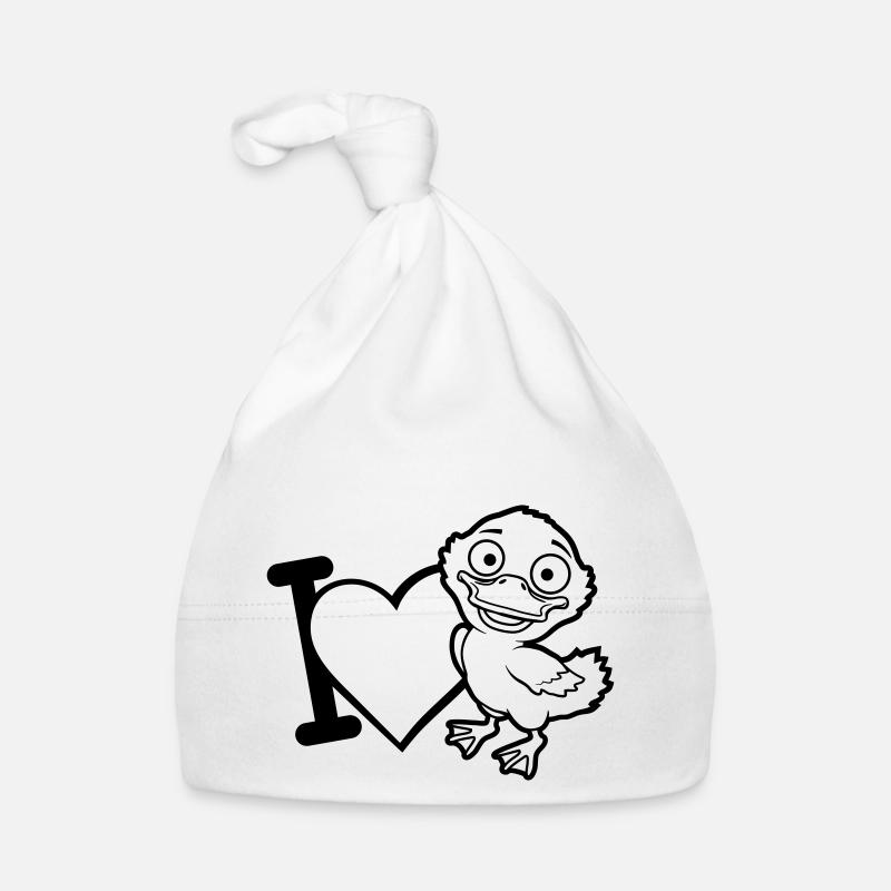 Comic I Love Ducklings Organic Baby Cap