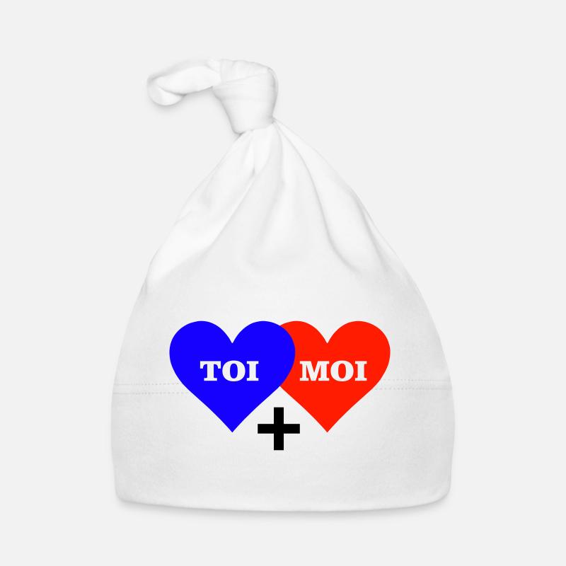 TOI MOI COEUR - Bonnet bio Bébé - blanc