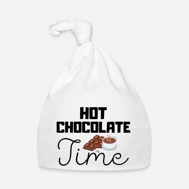 Citations d’hiver mignonnes - temps de chocolat chaud Bonnet bio Bébé
