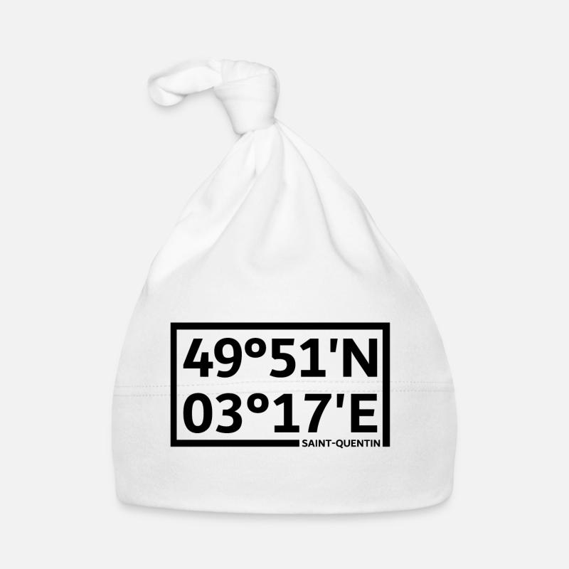 Saint-Quentin coordinates Organic Baby Cap