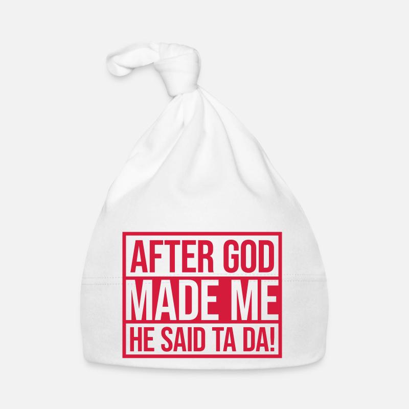 after god made me Baby Bio-Mütze