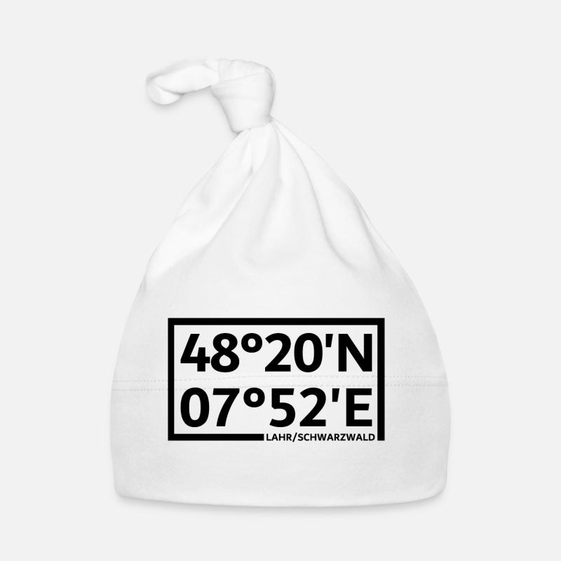 Lahr/Black Forest coordinates Organic Baby Cap